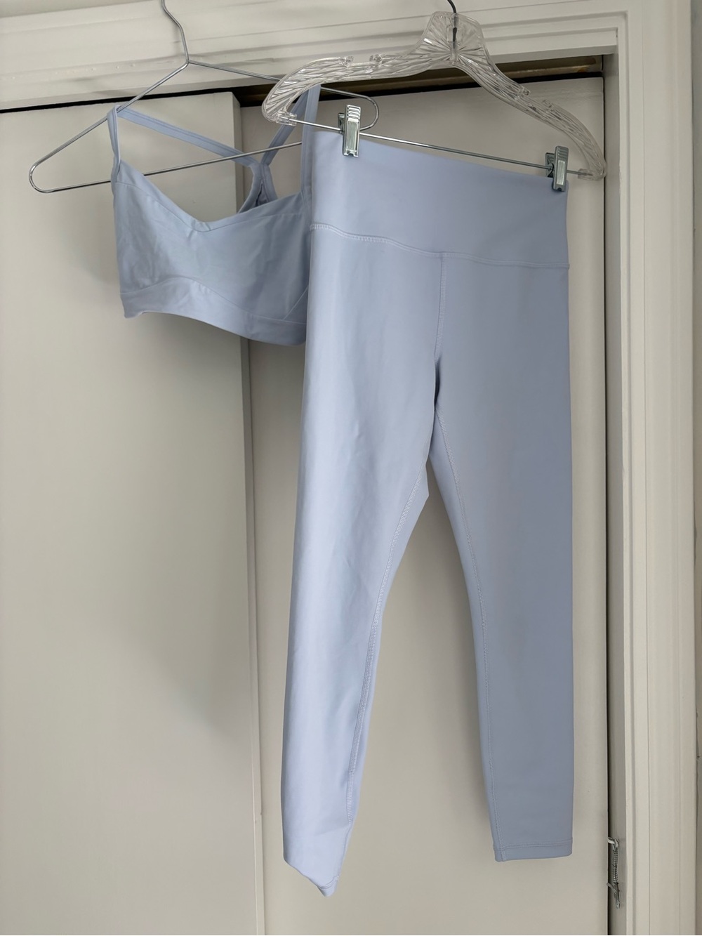 Athleta Light Blue Solace Bra S & Ultra High Rise Elation 7/8 Tight XS Set